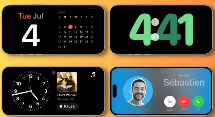 武穴苹果手机维修分享iOS17横屏充电待机显示有什么好处 